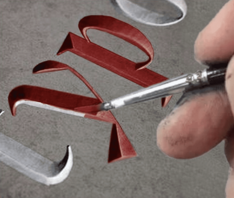 Rechampissage de gravure