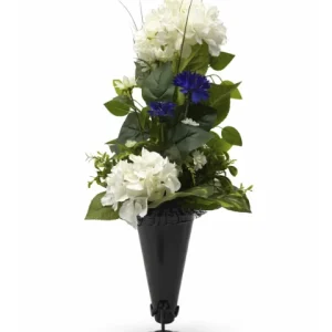 Bouquet de fleu blanc et bleu
