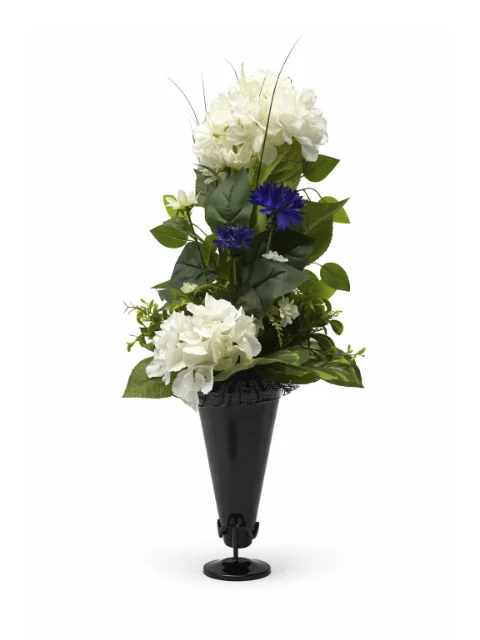 Bouquet de fleu blanc et bleu
