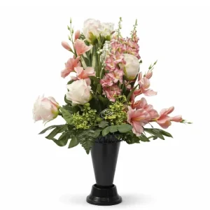 Bouquet de fleu rose et blanc