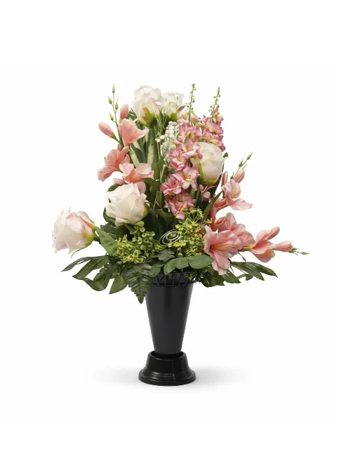 Bouquet de fleu rose et blanc