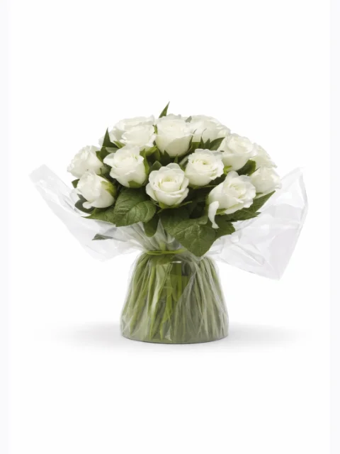 Bouquet de rose blanche