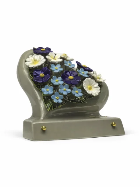 Céramique coeur fleur