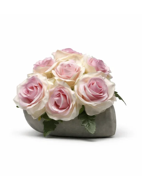 Coeur rose rose
