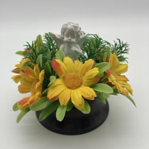 Coupe pâquerettes jaunes ange