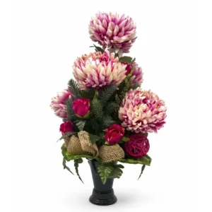 Bouquet chrysanthème rose fuchsiat