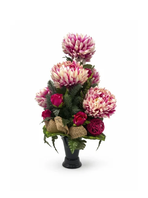 Bouquet chrysanthème rose fuchsiat