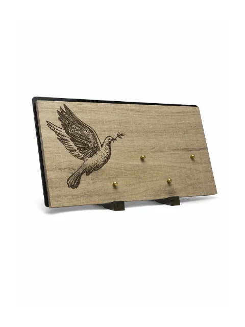 Plaque bois colombe