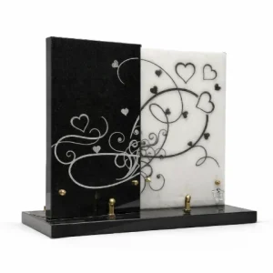 Plaque double noir et blanc