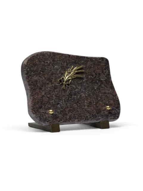 Plaque granit bronze blé