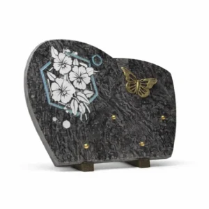 Plaque granit graphique fleur hawai