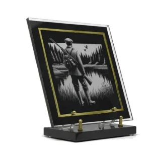 Plaque plexi chasseur