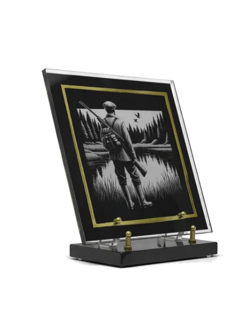 Plaque plexi chasseur