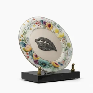 Plaque plexi feuille autonme