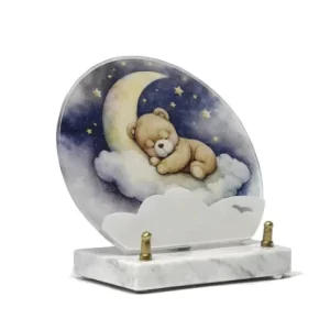 Plaque plexi ours brun
