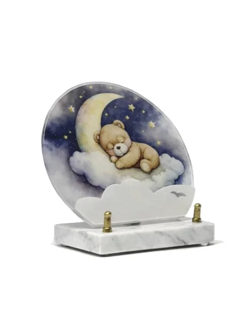 Plaque plexi ours brun