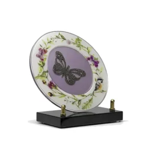 Plaque plexi papillon violet