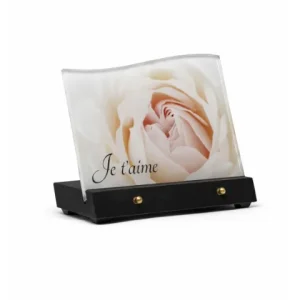 Plaque plexi rose je taime