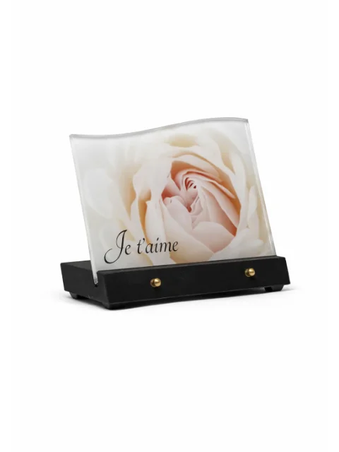 Plaque plexi rose je taime