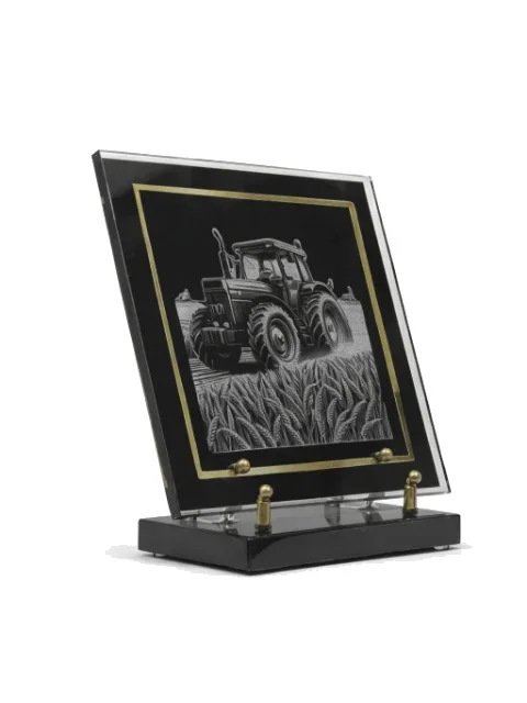 Plaque plexi tracteur