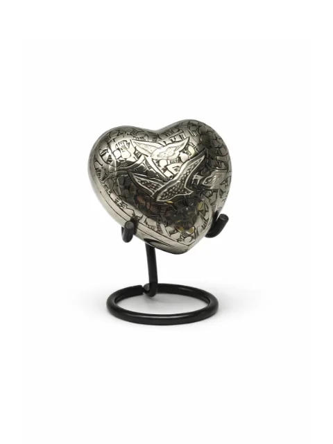 Urne coeur oiseau (petit)