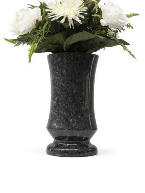 Vase granit évasé labardor blue