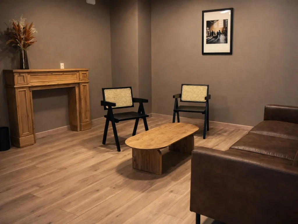 Salon marron